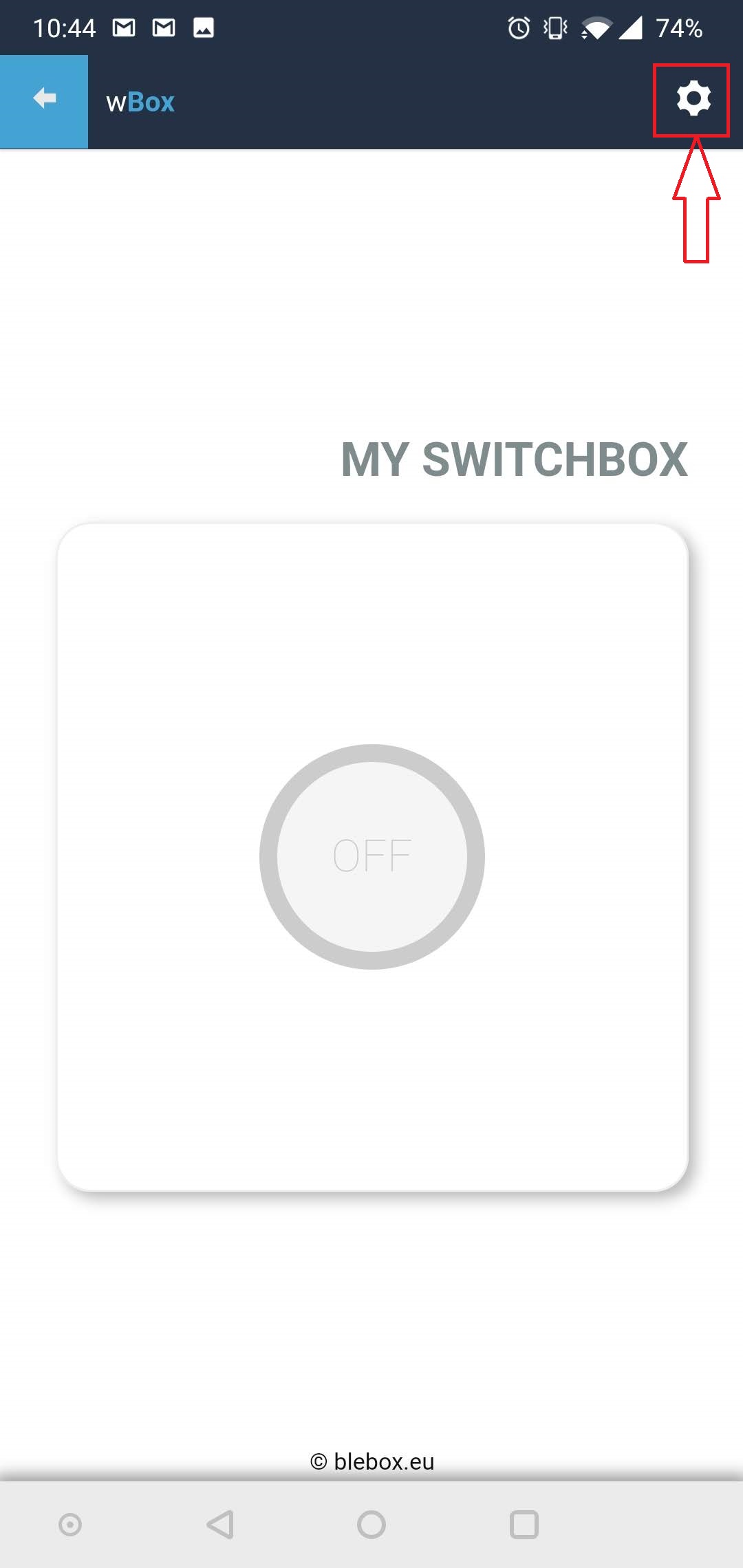 ustawienie switchbox
